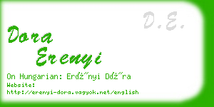 dora erenyi business card